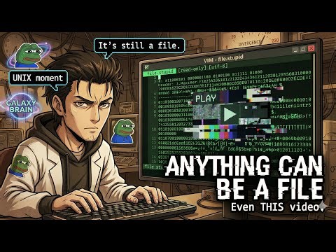 File.stupid is a VALID Video file | What is a File? How a video file looks like in VIM