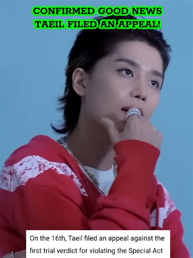 Taeil filed an appeal! 🌕💛 Now he's preparing for the second trial 🍀🍀🍀 The date of the second trial is unknown. source: spotvnews It wasn't confirmed in the news, but Taeil also changed his lawyer and then his appeal was filed. #Taeil #singer #soloist #kpop #taeil_is_innocent #taeilmoon #moontaeil #justicefortaeil #태일 #문태일 #webelieveintaeil #news #appeal