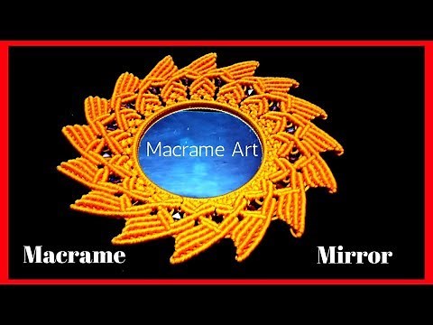 How to make Macrame sunflower mirror design