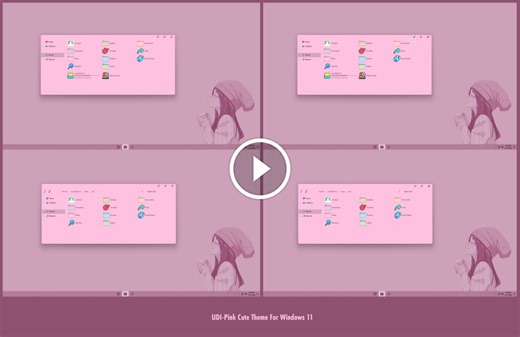 UDI-Pink Cute Theme For Windows 11