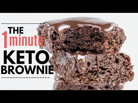 AMAZING 😱 One Minute KETO BROWNIE | Requires NO EGG