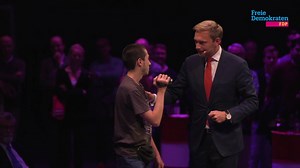 Vom Zwischenruf direkt auf die Bühne....;) TL | Christian Lindner