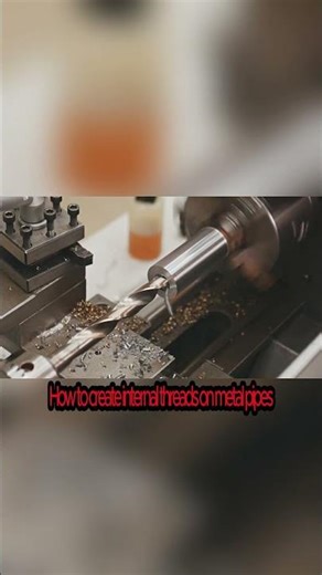 Be amazed by the process of hollowing out a solid metal tube using a CNC machine