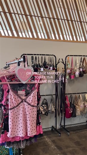 HEY OKC‼️ ok vintage market is today from 11-4💗 come see us at the lume in downtown okc #okc #oklahomacity #coachbags #y2k #vintagecoach