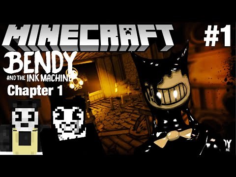 Bendy and the Ink Machine Chapter 1 in Minecraft Part 1 - Map Showcase