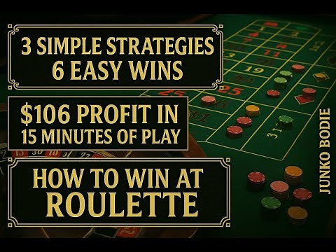 Three Strategies-Two Progressions-6 Wins. How To Win At Roulette