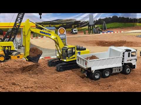RC Construction: Massive Earthmoving with Excavator, Dump Truck & Dozer!