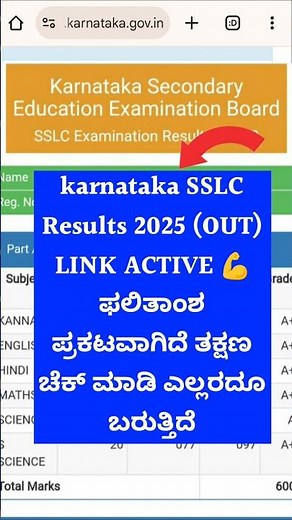 🔴 Karnataka SSLC Result 2025 Out | How to Check Karnataka SSLC Results 2025? Check SSLC 10th Result