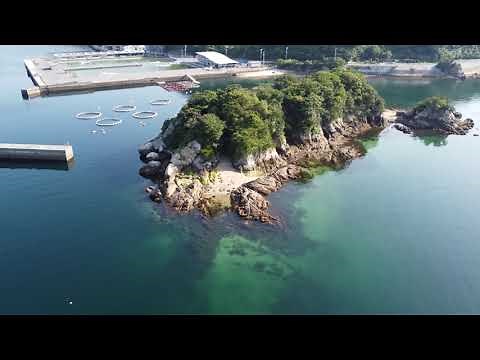 ドローン空撮 上関町 沖鍋島 4K映像
