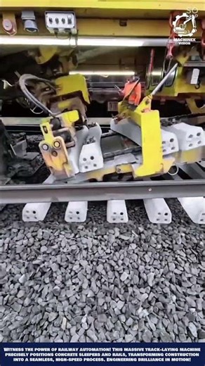Precision Rail Laying Machine Work for Railway infrastructure construction and track maintenance