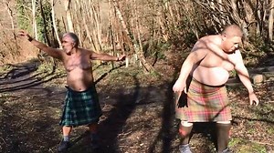 BBC Kilted Yoga video hilariously sent up by tubby Scots in kilts