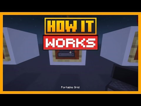 HOW THE PORTABLE GRID WORKS IN MINECRAFT WITH REFINED STORAGE