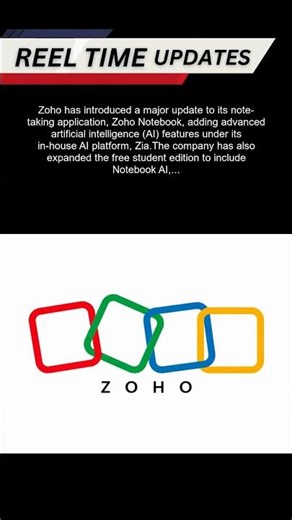 Zoho Notebook introduces advanced AI features for students and businesses