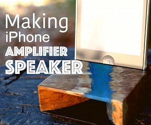 Hybrid Wood IPhone Amplifier Speaker