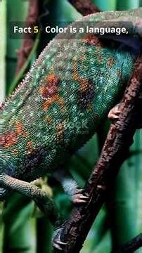 this lizard can communicate through colors (Panther Chameleon)