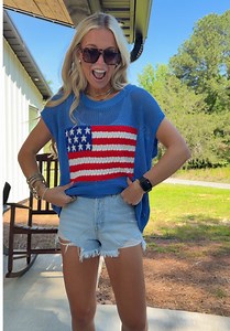 Fourth of July Swimsuit Coverup: Stretchy Flag Top Review