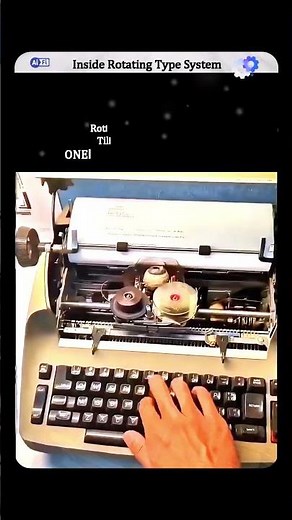 How the IBM Selectric I typewriter Uses Rotation to Type