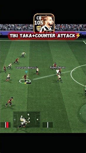 Watch till the end for the smooth build up and deadly counter! 🔥 #eFootball