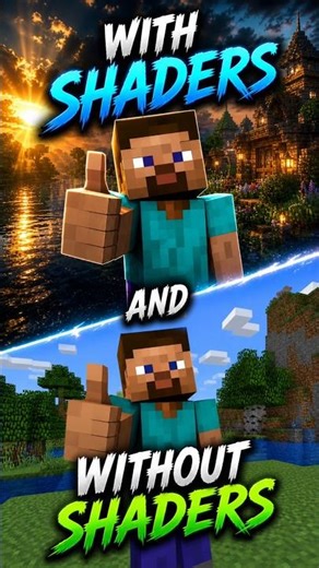 Minecraft Shaders are actually a CHEAT CODE... 🏆 #ytshorts