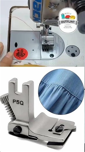 Perfect pleats & ruffles with P5Q Adjustable Ruffler Presser Foot