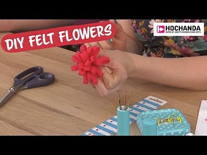 How to Make a Felt Flower by Crafty Sew & So at Hochanda!