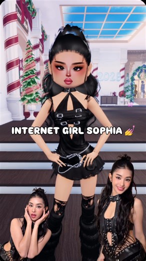Shasha Goals | DTI Roblox on Instagram: "I recreated Sophia’s Internet Girl outfit from the Beautiful Chaos Tour in Roblox Dress To Impress 😮‍🔥✨ This look is confident, clean, and pure internet-girl energy. Did I slay this fit? 👀👇 Save if you love DTI cosplays 💖 #DressToImpress #DTIRoblox #SophiaKatseye #InternetGirl #KpopReels"