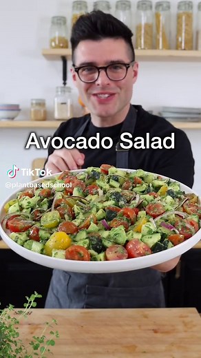 Creamy Avocado Salad Recipe with Summer Vegetables