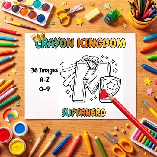 Superhero Alphabet Coloring Pages for Kids, Comic Letter Coloring Sheets A-Z Numbers, Printable Superhero Activity Set - Etsy