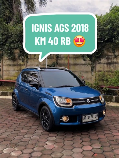 For sale !! SUZUKI IGNIS AGS 2018 LOW KM !!! * Nopol AD * Pajak panjang * An perorangan * Km 40 Rb an ( record ) * Ban masih bawaan 2018 * Ban cadangan belum turun * Two tone Warna * Jog Sudah di cover * Interior Bersih wangi * Buku service , manual book lengkap * Stnk , Bpkb , Faktur & kunci cadangan lengkap * kaki² senyap * Matic , mesin Halus respinsife * Body Noll spet !! * Mobil tingal pakai Harga kredit 129 Jt Nett. Harga Cash 134 Jt Nego lokasi semarang timur minat 081 225 777 694 #jualbe
