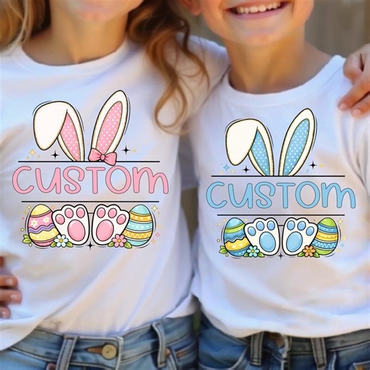 Personalized Easter Bunny Name PNG | Custom Kids Easter Shirt Design (digital Download) - Etsy