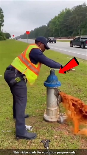 Why are the firefighters wasting water by opening the fire hydrant?#shortvideo