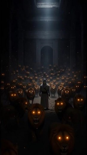 Surrounded by Lions, Protected by Allah | A True Miracle #shorts #islamicshorts #islamicstory