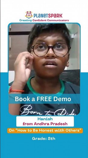 Hanish – unleashing his communication skills with PlanetSpark! 🎯