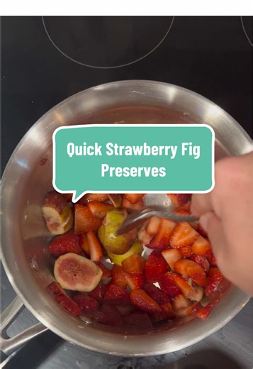 You’re always 30 minutes from homemade jam. I had some figs from our garden and strawberries getting soft. Using the preserve recipe on the Sure Jell box, I walked away with 5 pints of some of the best strawberry figs I’ve had! My aunt would make this but leave bigger fruit pieces but I like this blended version more. #canning #canningtiktok #homestead #southernfood