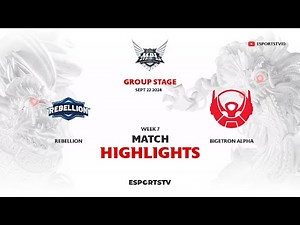 Rebellion vs Bigetron Alpha HIGHLIGHTS MPL ID S14 | BTR VS RBL ESPORTSTV