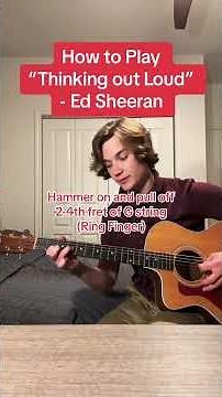 How to Play “Thinking Out Loud” - Ed Sheeran 🎸 #guitartok #beginnerguitar #guitarlesson