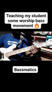 Teaching my students some worship bass movements #bassmatics #teaching #reels | Bassmatics TV