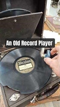 I found this old record player