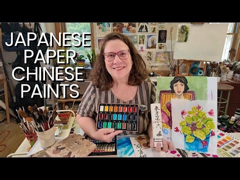 Exploring Japanese Papers with Chinese Pigments