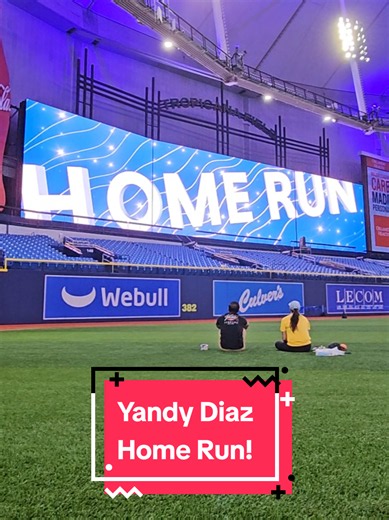 If you would have told me as a kid that I would he watching my favorite team in the playoffs while sitting on the field they play on; I absolutely wouldn't have believed you! Rays Up! #raysup #mlbpostseason #mlb #tampabayrays #watchparty