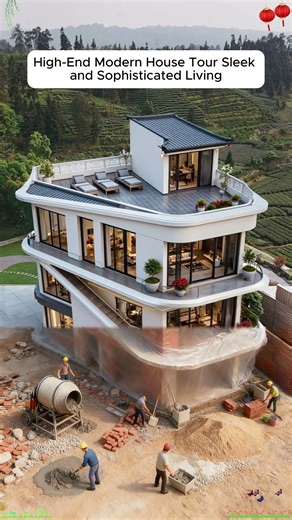 High-End Modern House Tour | Sleek and Sophisticated Living #modelbuilding #minihouse #easyhouse