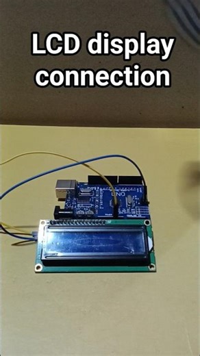 this is LCD display connection with arduino#project#iot#coding