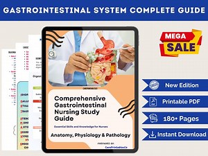 Gastrointestinal System Study Guide PDF | NCLEX Med-surg Notes, Anatomy, Physiology & GI Disorders | Printable Nursing Exam Prep 2025 - Etsy