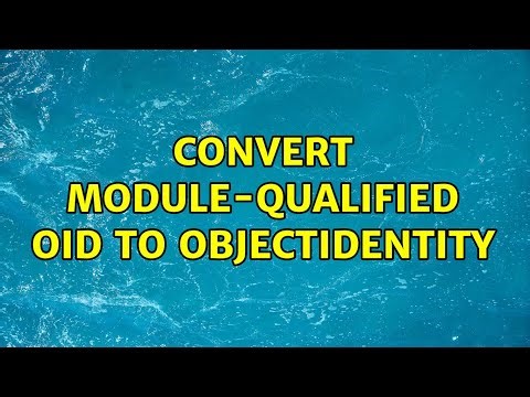 Convert module-qualified OID to ObjectIdentity