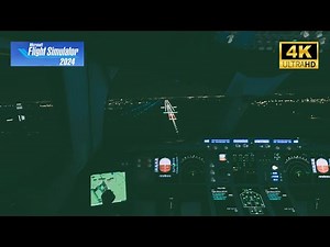 A380 Cockpit Landing View in Flight Simulator 2024 | 4K Realism