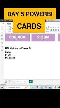 Power BI Day 5 | How to Create KPI Cards in Power BI | Beginners Tutorial | Vikas Educlass