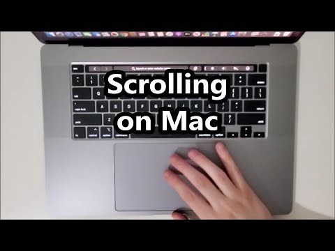 How to Scroll Up or Down with TrackPad on MacBook Pro 16