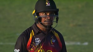 Norman Vanua is taking the fight to Scotland 💪 How good is this hit? 😱 | ICC - International Cricket Council