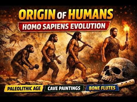 Origin of Humans | Homo Sapiens Evolution Explained | Paleolithic Age | Early Human Life