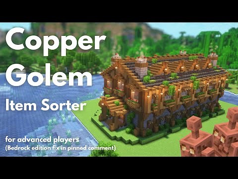 COPPER GOLEM ITEM SORTER - ADVANCED | Minecraft tutorial | JAVA [1.21+]